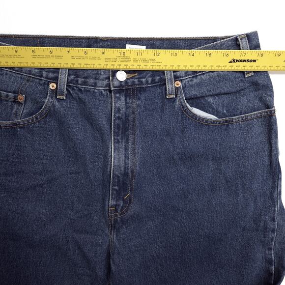 Vintage Levis 505 Jeans Mens 38x30 EUC Dark Blue Denim Retro - Picture 4 of 9